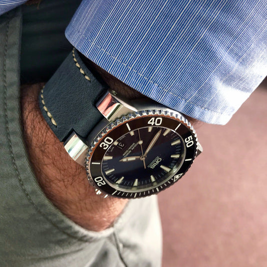 Leather strap for Oris dive watches