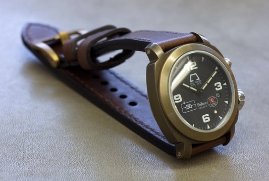 Anonimo Polluce watch straps - Espresso leather for my bronzo