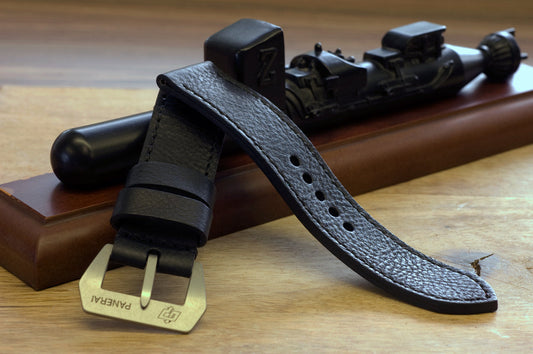 Raven - the perfect black leather watch strap?