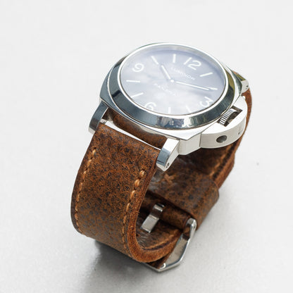 Panerai Luminor Zero on Badlands leather strap with butterscotch stitching