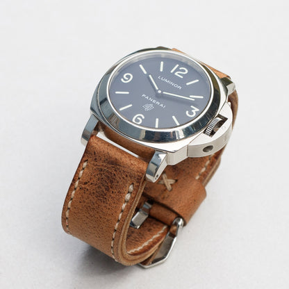 Panerai Luminor Zero on Dark Kudu leather strap with natural stitching