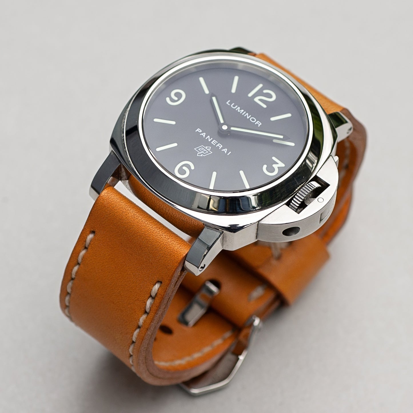 Panerai Luminor Zero on Giallo leather strap with natural stitching
