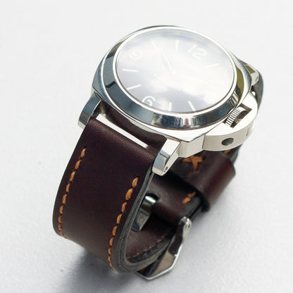 Panerai Luminor Zero on Havana leather strap with butterscotch stitching