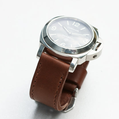 Panerai Luminor Zero on Heavy Horse leather strap with light brown stitching