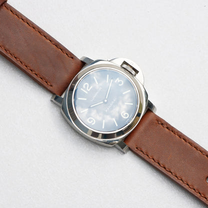 Panerai Luminor Zero on Heavy Horse leather strap with light brown stitching