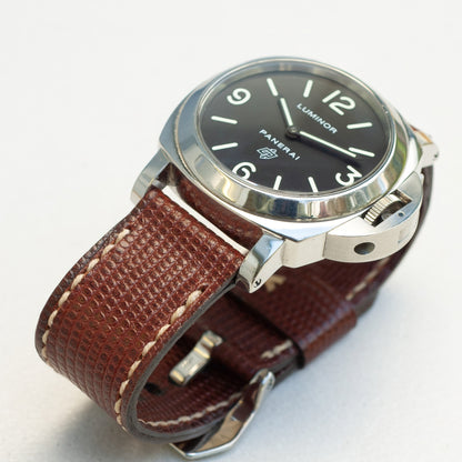 Panerai Luminor Zero on Iguana leather strap with natural stitching