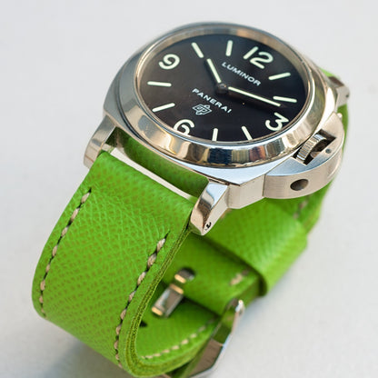 Panerai Luminor Zero on Kiwi leather strap with natural stitching