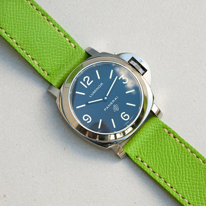 Panerai Luminor Zero on Kiwi leather strap with natural stitching