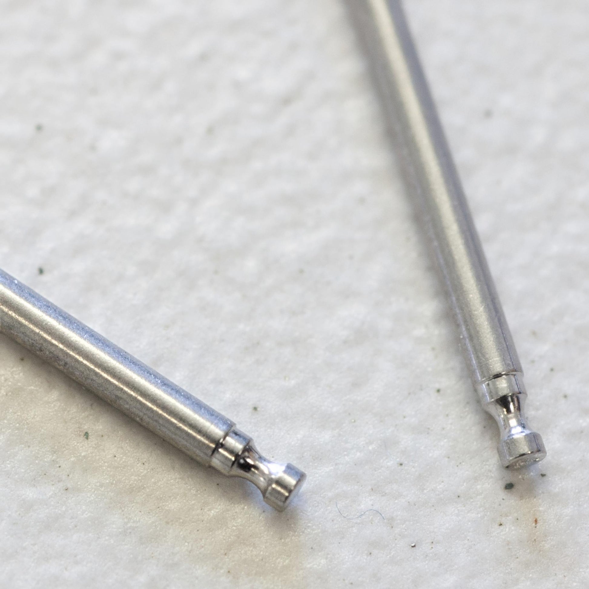 two bars pins for Panerai Luminor in close up