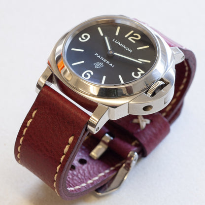 Panerai Luminor Zero on Mosto leather strap with natural stitching