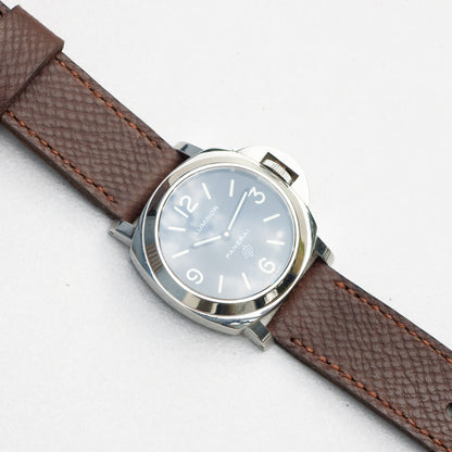 Panerai Luminor Zero on Mushroom leather strap with light brown stitching