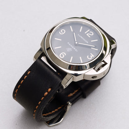 Panerai Luminor Zero on Nero leather strap with butterscotch stitching