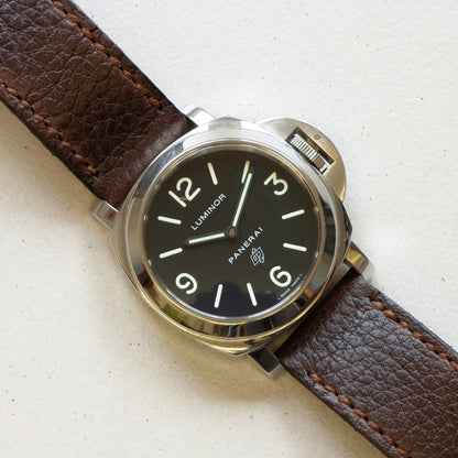 Panerai Luminor Zero on Nordic Ox leather strap with light brown stitching