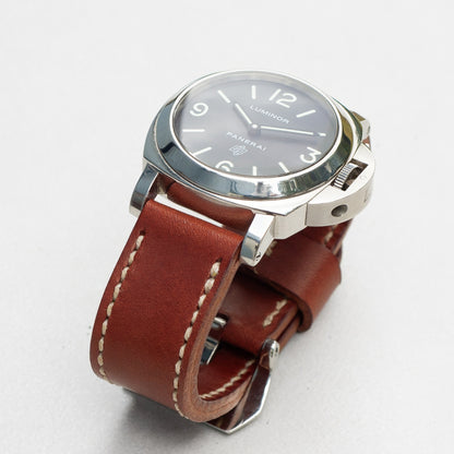 Panerai Luminor Zero on Papaya leather strap with natural stitching