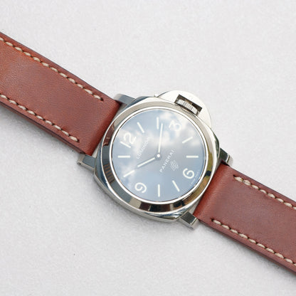 Panerai Luminor Zero on Papaya leather strap with natural stitching