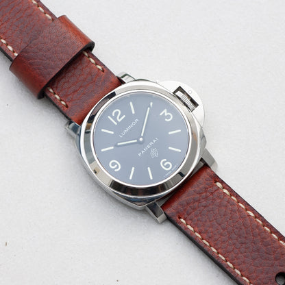 Panerai Luminor Zero on Redwood leather strap with natural stitching