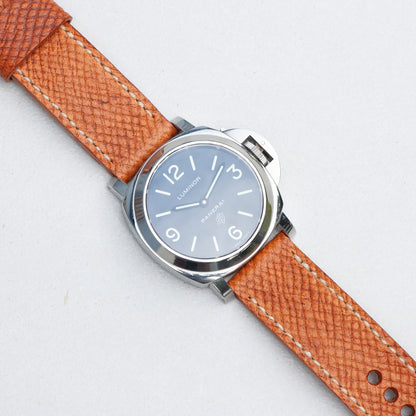 Panerai Luminor Zero on Russian Tan leather strap with natural stitching