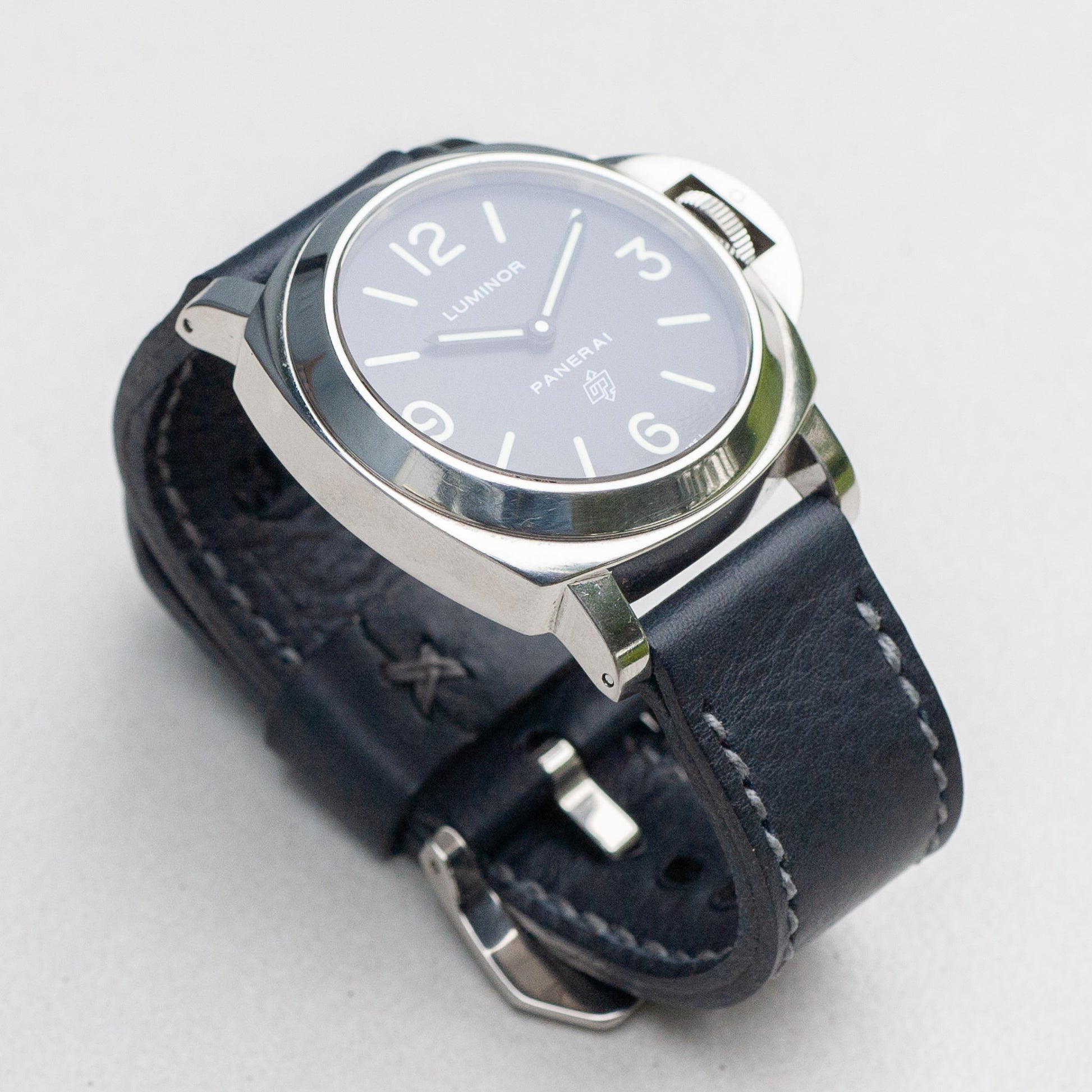 Panerai Luminor Zero on Sapphire leather strap with grey stitching