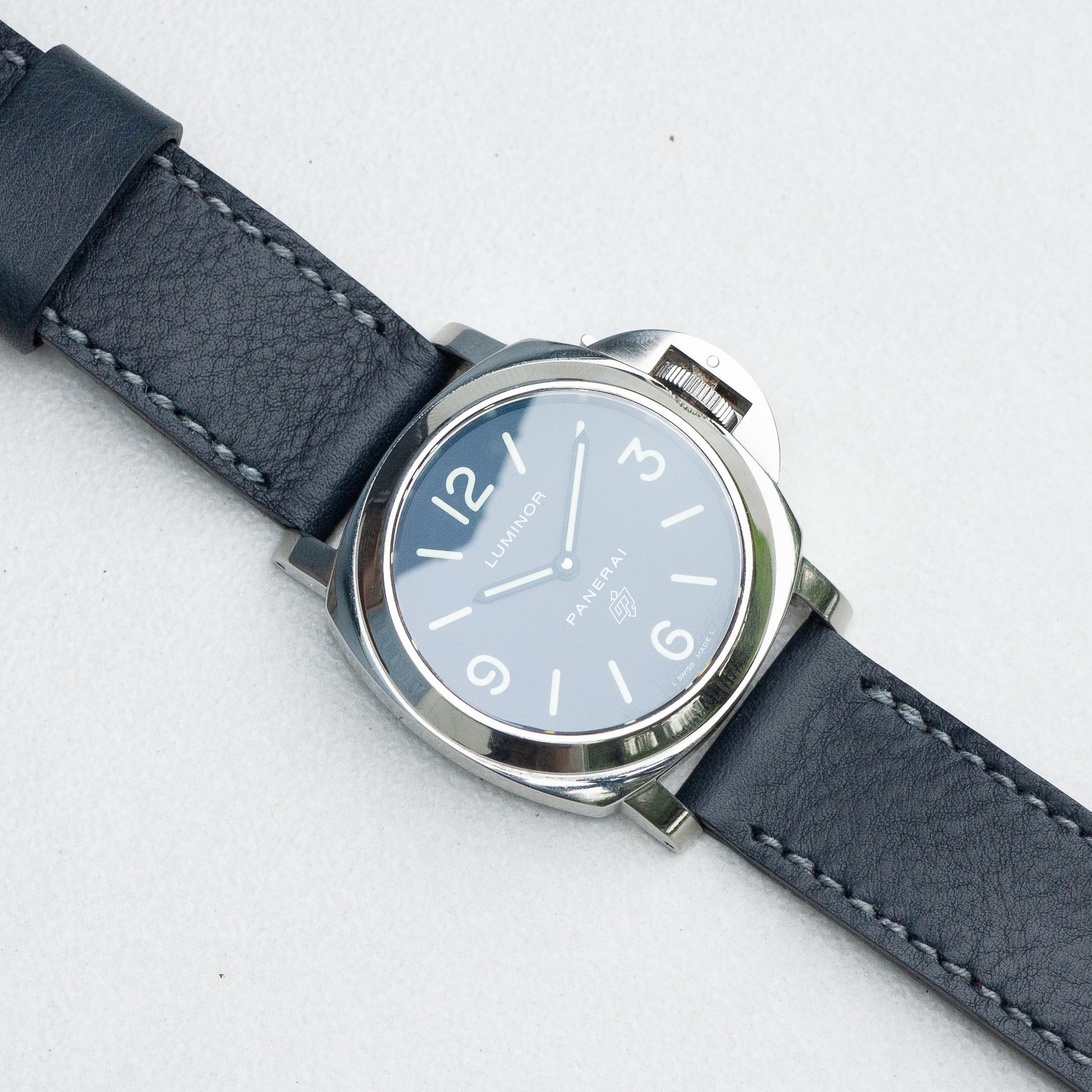 Panerai Luminor Zero on Sapphire leather strap with grey stitching