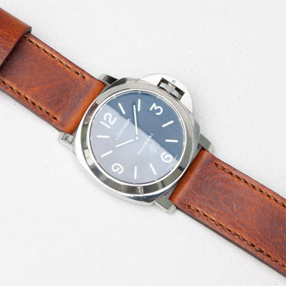 Panerai Luminor Zero on Tundra leather strap with light brown stitching