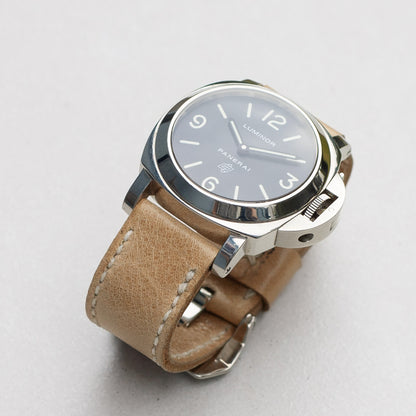 Panerai Luminor Zero on Vanilla leather strap with white stitching