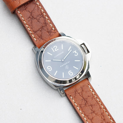 Panerai Luminor Zero on Walnut leather strap with natural stitching