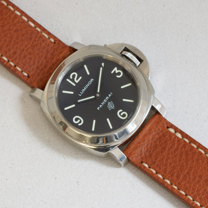 Panerai Luminor Zero on Whisky leather strap with natural stitching
