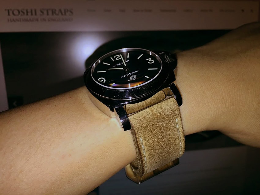 Panerai Zero on African Kudu leather with natural stitching. © Herman Teo