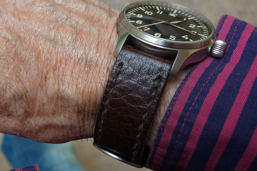 Stowa Flieger on Aegir leather with dark brown stitching. © Blair Swanson