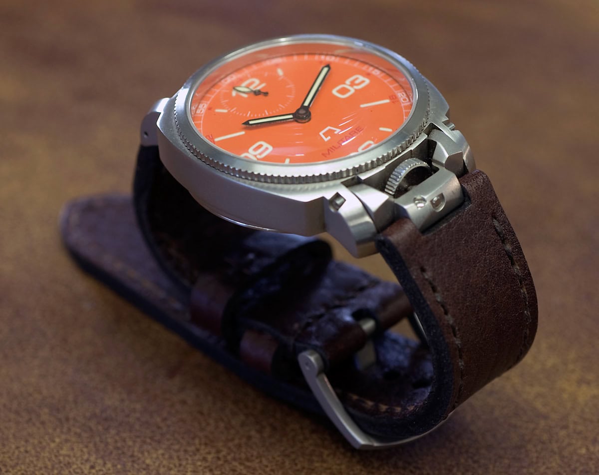 Anonimo Militare 2004 on Aegir leather with dark brown stitching. © Richard Beard