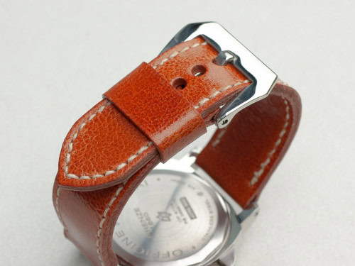 Panerai zero on Amalthea leather with natural stitching. © Richard Beard